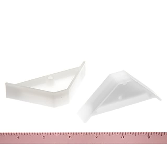 2-1/2" x 2-1/2" Corner Brace, Natural White Finish (1000/Box)