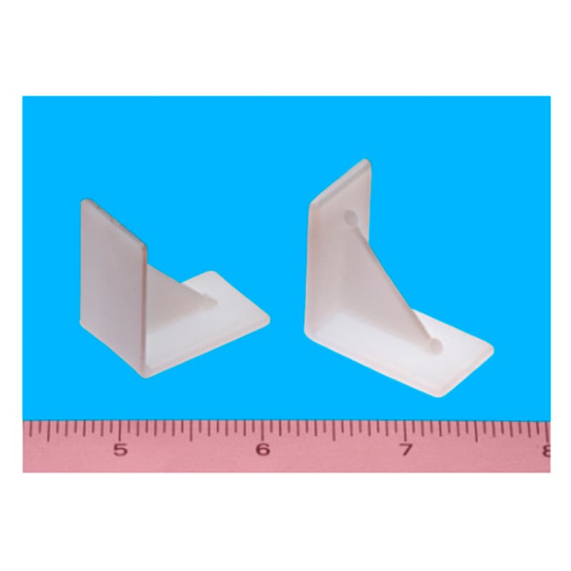 2" x 3/4" x 3/4" Vertical Corner Brace, Brown, Pack of 1000