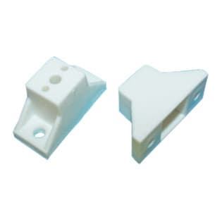 Drawer Slide Spacer, 1", White, 50/Box