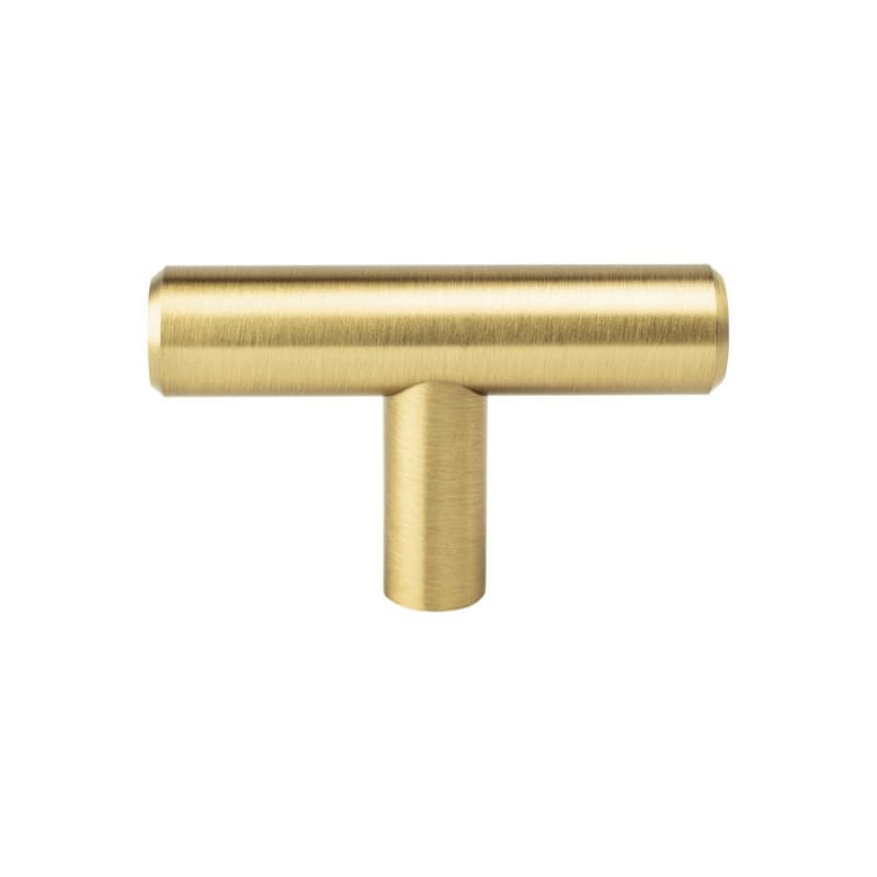 2" Tempo T-Bar Knob, Modern Brushed Gold