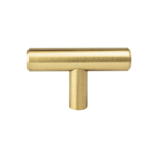 2" Tempo T-Bar Knob, Modern Brushed Gold