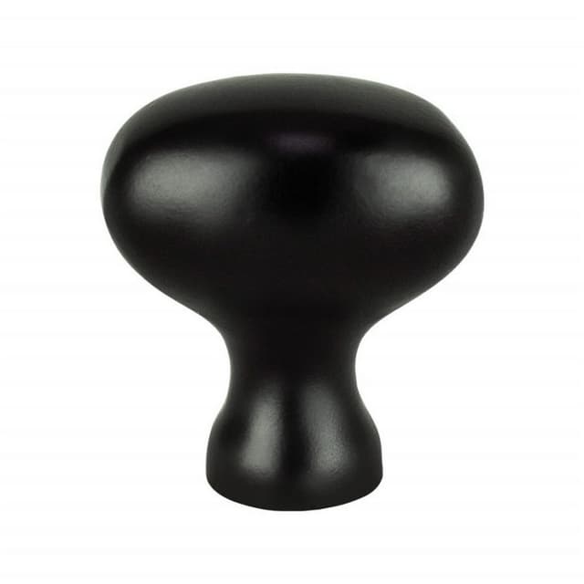 1-1/8" Advantage-3 Oval Knob, Matte Black