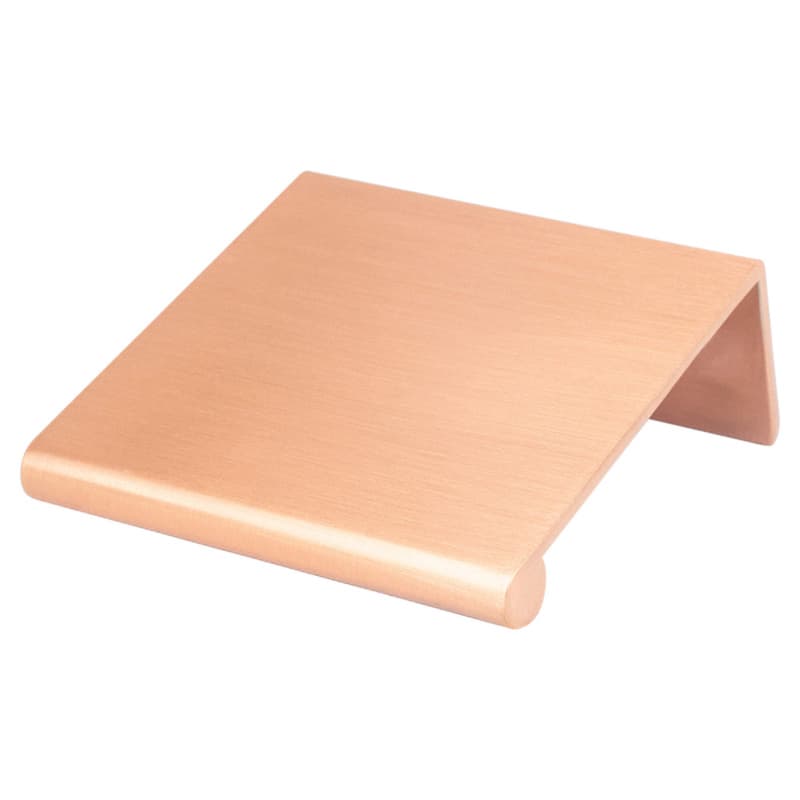 1-1/4" Bravo Finger Pull, Brushed Copper, 1-3/4" Length