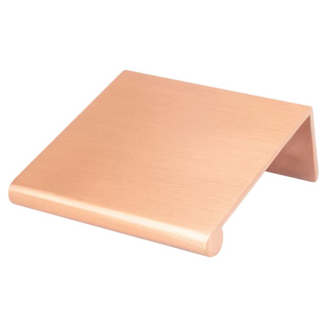 1-1/4" Bravo Finger Pull, Brushed Copper, 1-3/4" Length