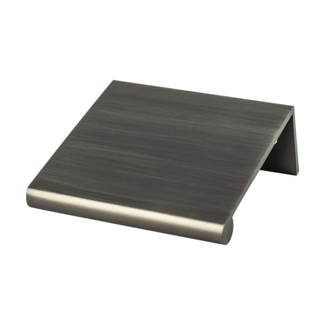 1-1/4" Bravo Finger Pull, Graphite, 1-3/4" Length