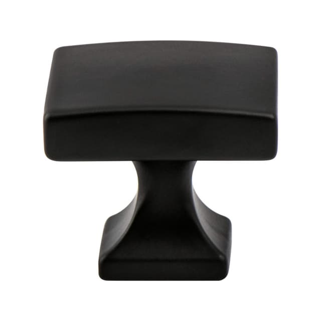 1-3/8" Epoch Edge Square Knob, Matte Black