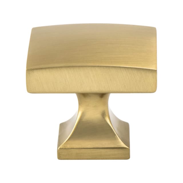 1-3/8" Epoch Edge Square Knob, Modern Brushed Gold