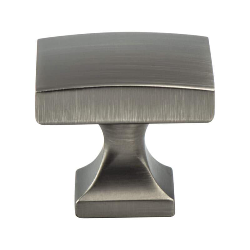 1-3/8" Epoch Edge Square Knob, Vintage Nickel