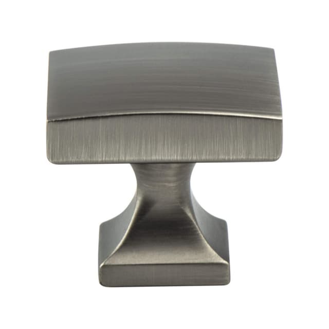 1-3/8" Epoch Edge Square Knob, Vintage Nickel