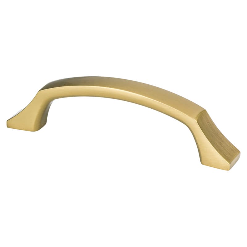 96mm Epoch Edge Handle Pull, Modern Brushed Gold