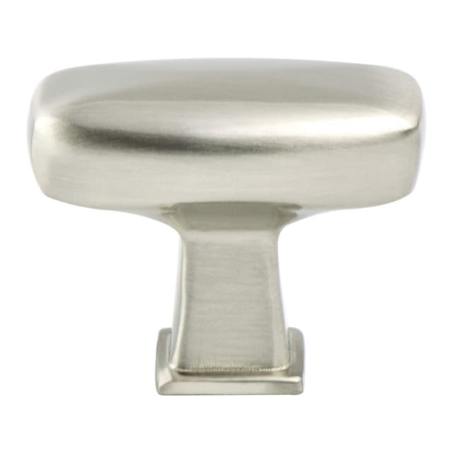 1-9/16" Subtle Surge Rectangle Knob, Brushed Nickel