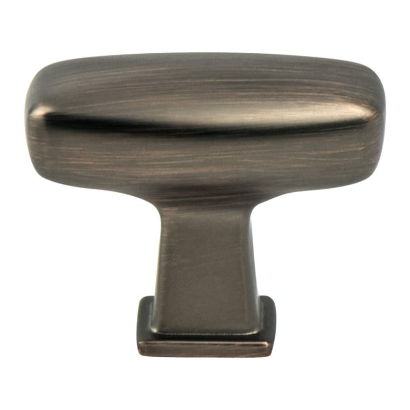 1-9/16" Subtle Surge Rectangle Knob, Verona Bronze