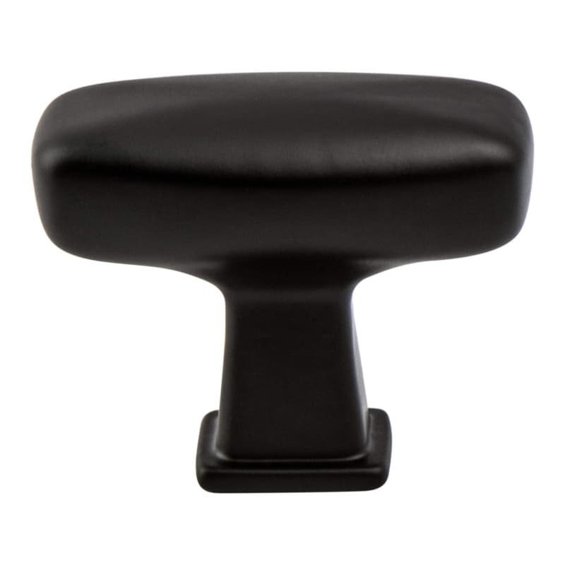 1-9/16" Subtle Surge Rectangle Knob, Matte Black
