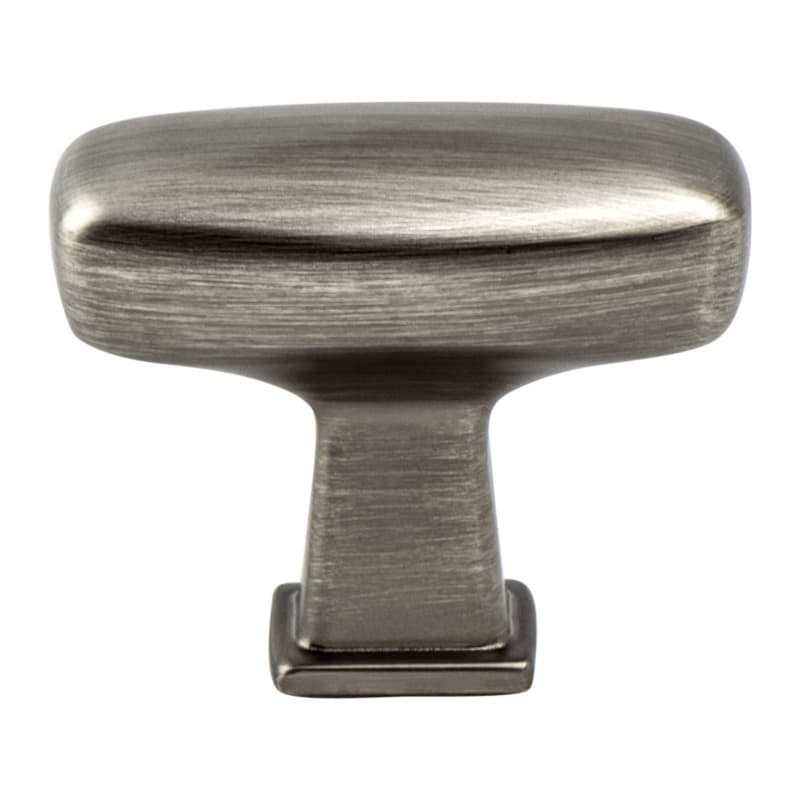 1-9/16" Subtle Surge Rectangle Knob, Vintage Nickel