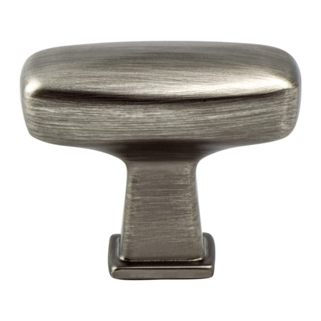 1-9/16" Subtle Surge Rectangle Knob, Vintage Nickel