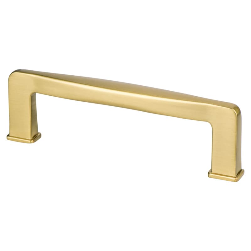 96mm Subtle Surge Handle Pull, Modern Brushed Gold