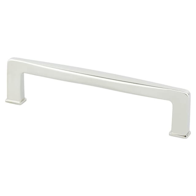 128mm Subtle Surge Decorative Bar Pull, Polished Nickel