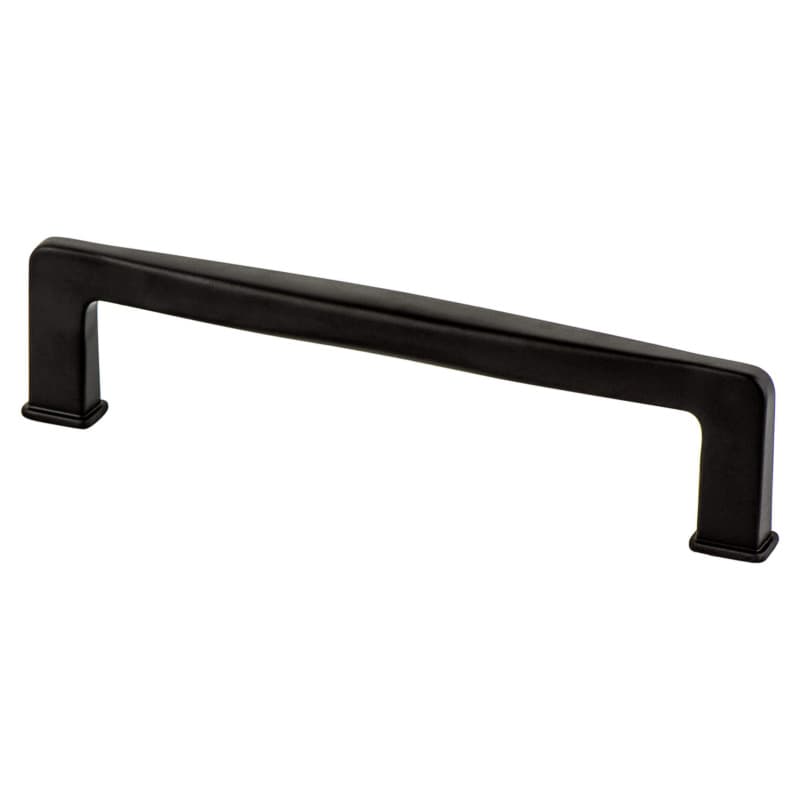 128mm Subtle Surge Decorative Bar Pull, Matte Black