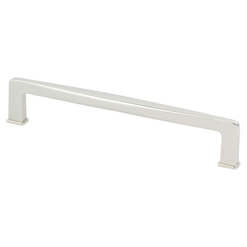 160mm Subtle Surge Decorative Bar Pull, Polished Nickel