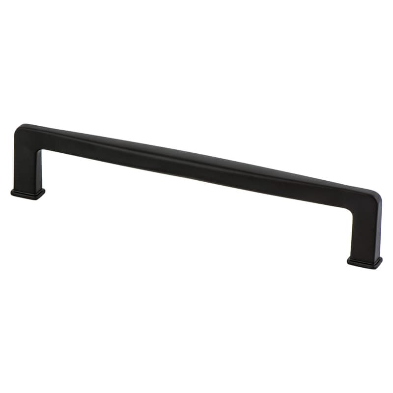 160mm Subtle Surge Decorative Bar Pull, Matte Black