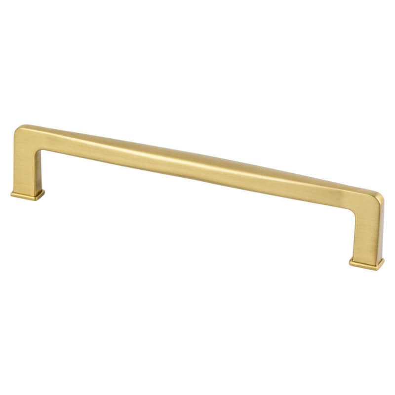 160mm Subtle Surge Decorative Bar Pull, Modern Brushed Gold