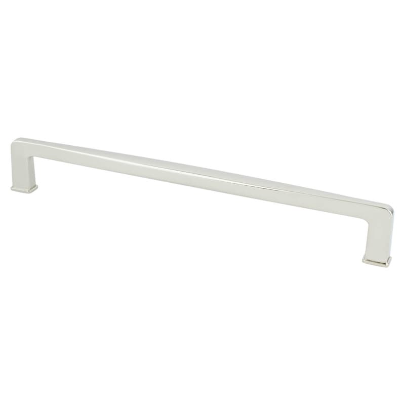 224mm Subtle Surge Decorative Bar Pull, Polished Nickel
