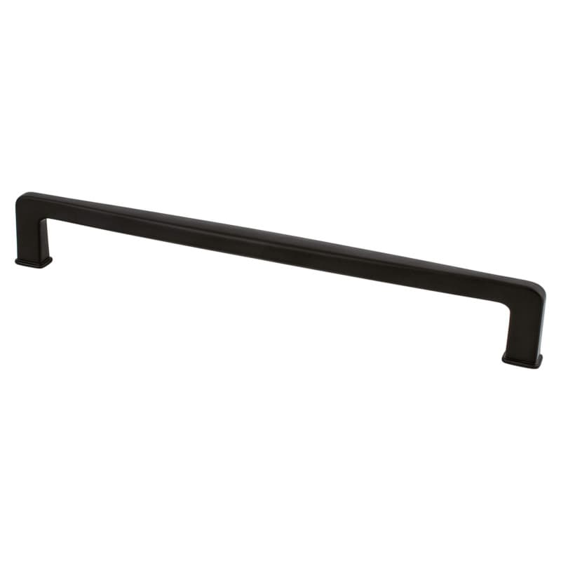 224mm Subtle Surge Decorative Bar Pull, Matte Black