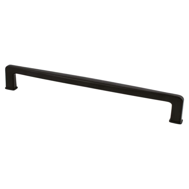 224mm Subtle Surge Decorative Bar Pull, Matte Black