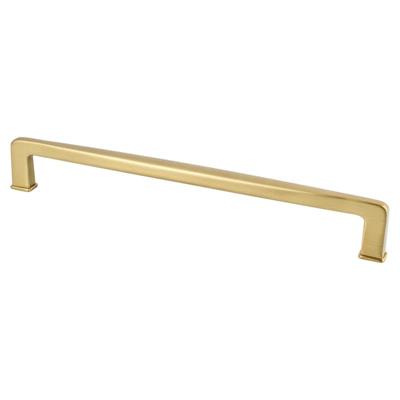 224mm Subtle Surge Decorative Bar Pull, Modern Brushed Gold