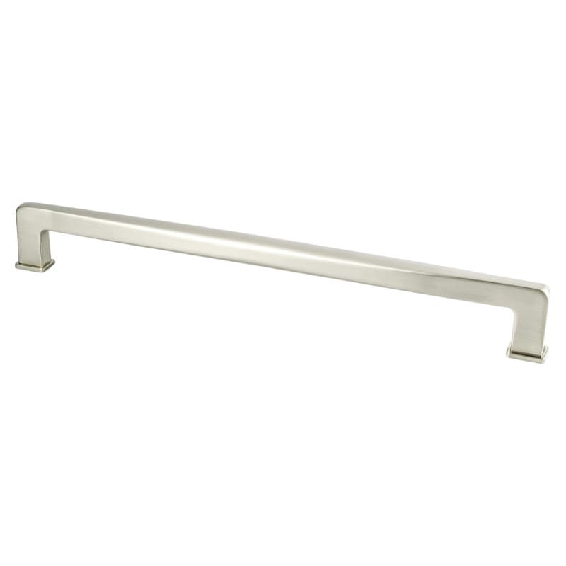 12" Subtle Surge Decorative Bar Pull, Brushed Nickel