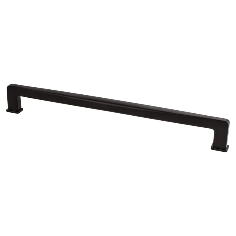 12" Subtle Surge Decorative Bar Pull, Black