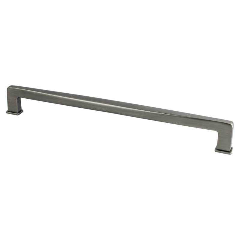12" Subtle Surge Decorative Bar Pull, Vintage Nickel
