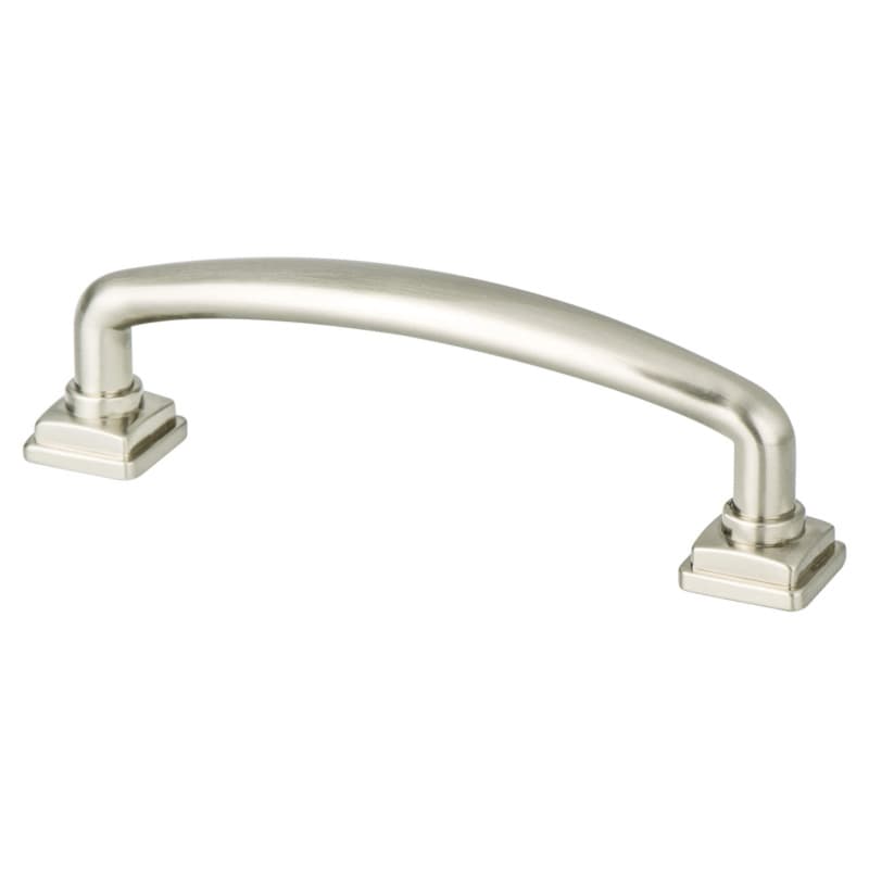 96mm Tailored Traditional Handle Pull, Brushed Nickel