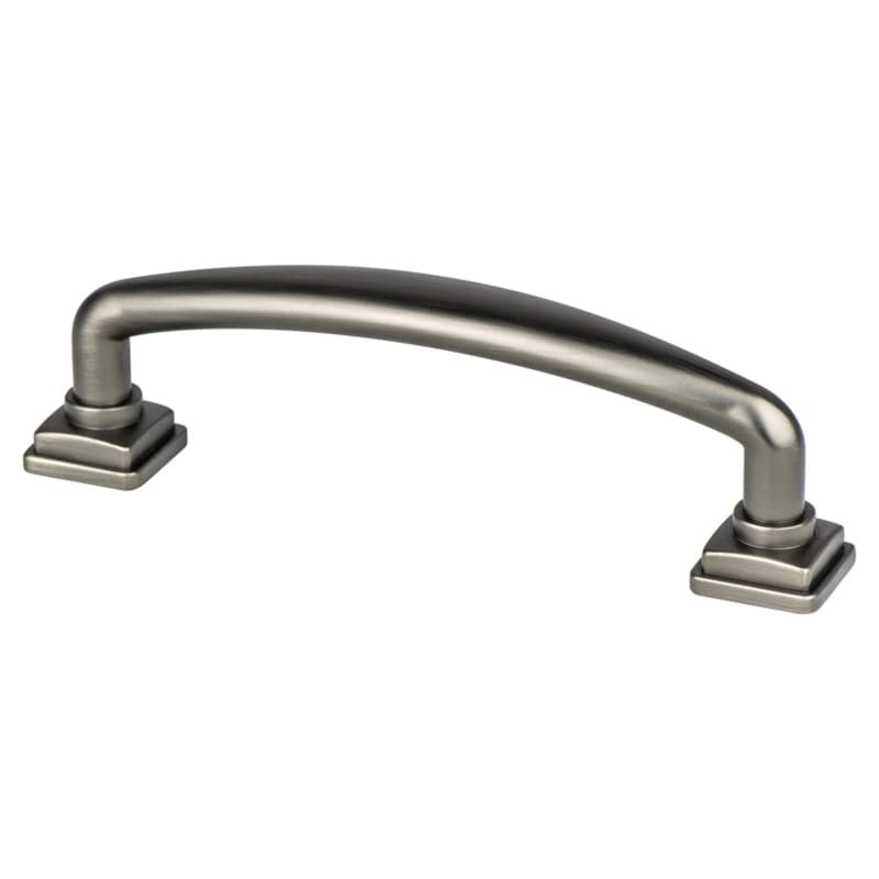 96mm Tailored Traditional Handle Pull, Vintage Nickel
