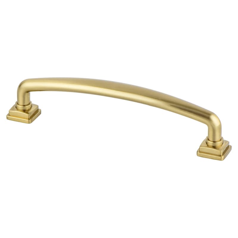 128mm Tailored Traditional Handle Pull, Modern Brushed Gold