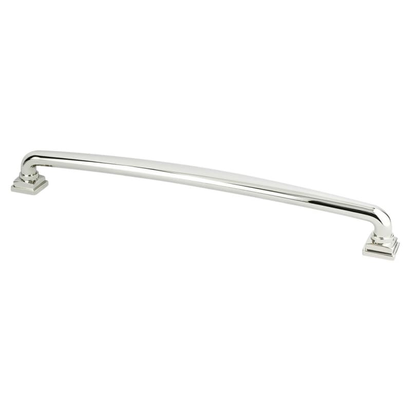 12" Tailored Traditional Appliance Pull, Polished Nickel