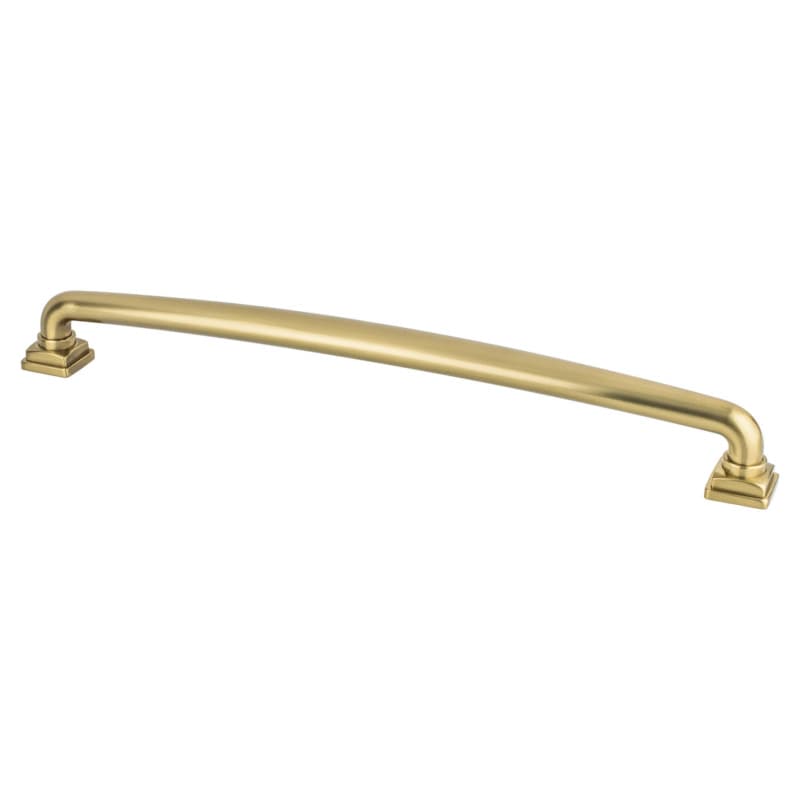 12" Tailored Traditional Appliance Pull, Modern Brushed Gold