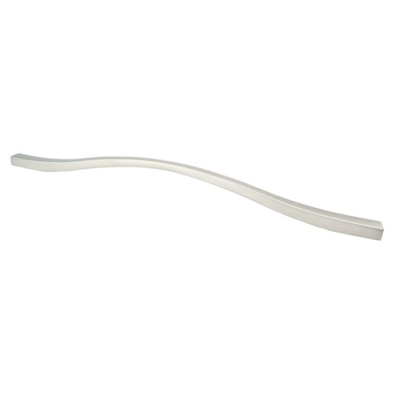 11-11/32"/12-19/32" Fluid Handle Pull, Brushed Nickel