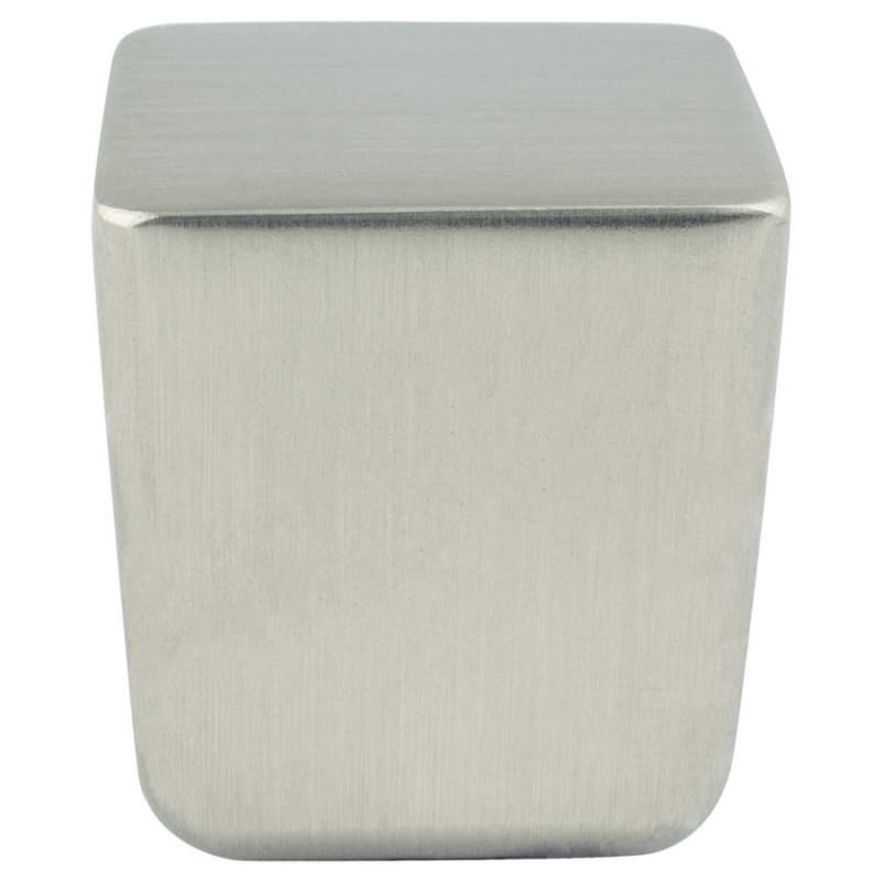31/32" Mini Large Square Knob, Brushed Nickel