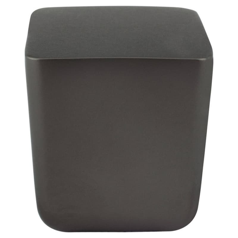 31/32" Mini Large Square Knob, Charcoal Gray