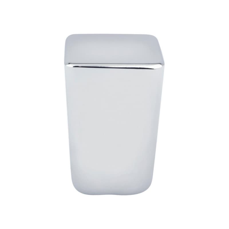19/32" Mini Small Square Knob, Polished Chrome