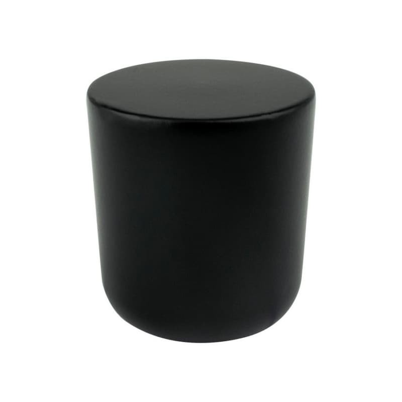 31/32" Mini Large Round Knob, Black