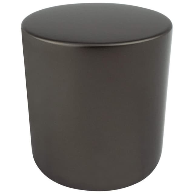 31/32" Mini Large Round Knob, Charcoal Gray