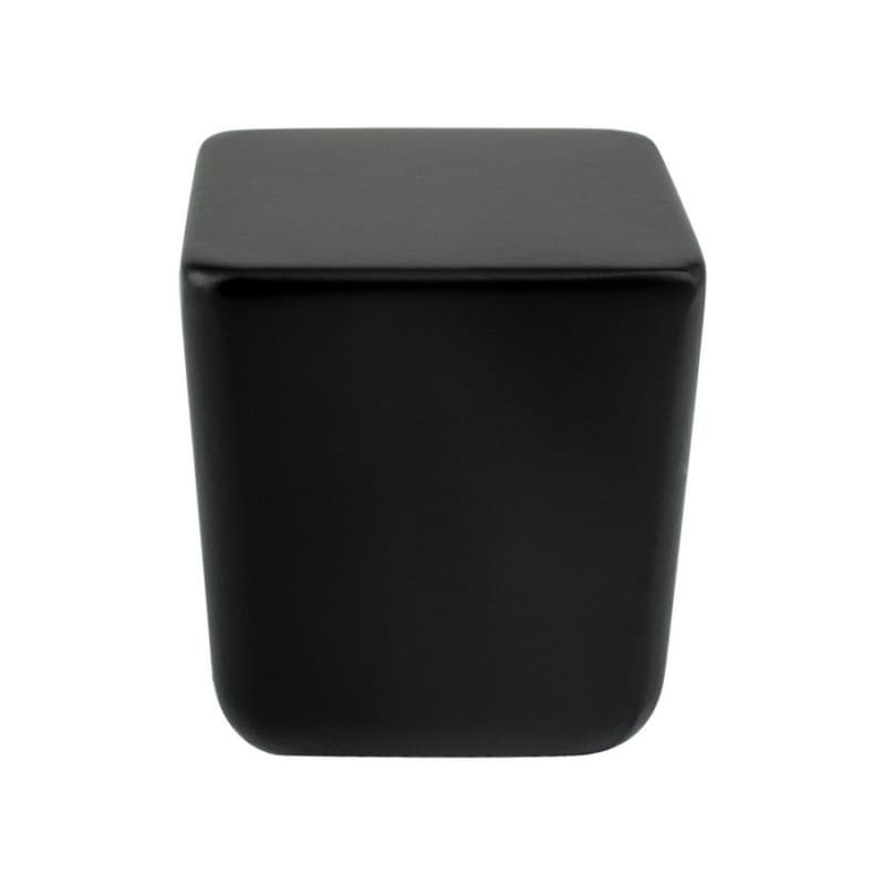 31/32" Mini Large Square Knob, Black