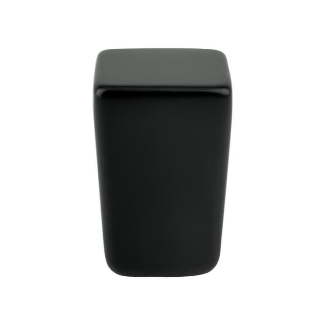 19/32" Mini Small Square Knob, Black