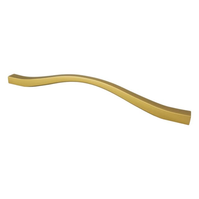 7-9/16"/8-13/16" Fluid Handle Pull, Honey Gold
