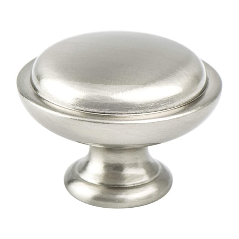 1-1/8" Advantage Plue-1 Rimmed Knob, Brushed Nickel