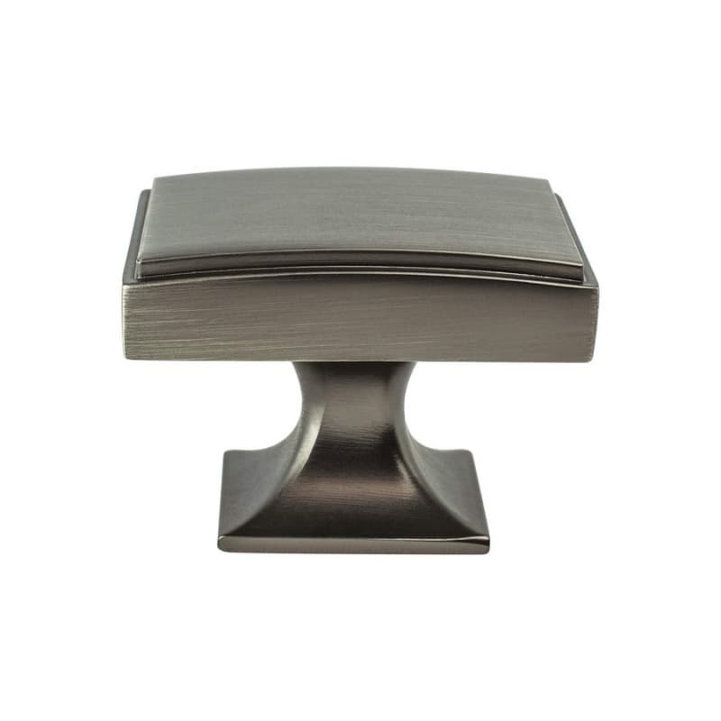 1-9/16" Hearthstone Rectangle Knob, Vintage Nickel