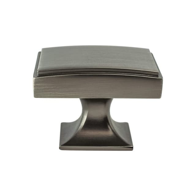 1-9/16" Hearthstone Rectangle Knob, Vintage Nickel