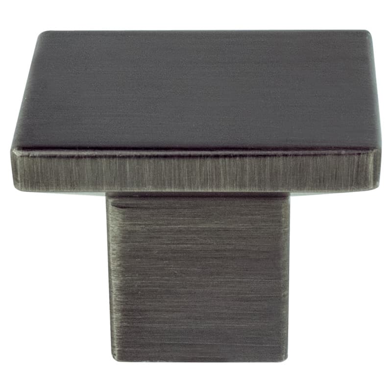 1-3/16" Elevate Square Knob, Graphite